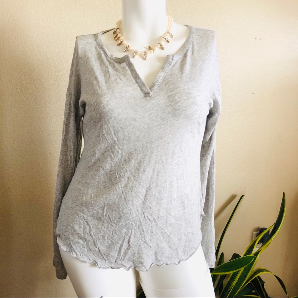 Chaser NEW V-Neck Long Sleeves Night Shirt Top